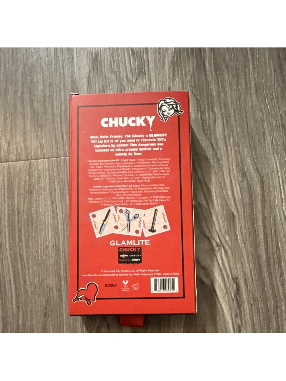 Chucky Tiff Lip Kit - Red - Picture 2 of 4